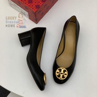 PROMO - SEPATU TORY BURCH SHOES JANEY PUMP SHOES WEDGES BLACK LEATHER ORIGINAL