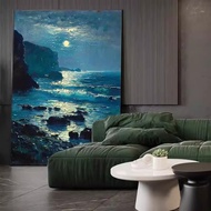 Perilla-Miyazaki Hayao ท้องฟ้าเต็มไปด้วยดวงดาวครีมลมแอบสแตรกชายฝั่งความสะดวกสบายพระจันทร์เต็มดวงทิวท