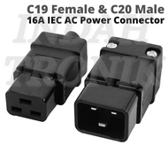HEAVY DUTY PDU/UPS AC IEC POWER PLUG C19 C20 16A 250V Electrical Power Cable Cord Connector