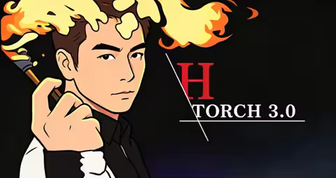 TORCH 3.0 Magic Tricks Instant Fire Appearing/Vanishing Effect Professional Stage Fire Illusions Gim