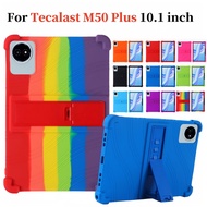 For Teclast M50 Plus Tablet 10.1" Thicken Soft Silicone Casing TECLAST M50Plus 10.1inch Stand Cover 