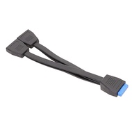 USB 3.0 Header Extension Cable 19/20 Pin 1 to 2 Y Splitter Internal Adapter 20cm for Computer Mother
