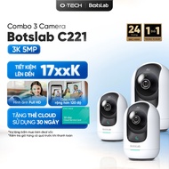 Combo of 3 Sharp BOTSLAB C221 Indoor Cameras - Color Night Vision - 360 Rotation