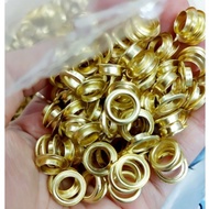 1kg 8mm lattice ore eyelets YELLOW polished iron Low leg Lattice eyelets press canvas, paper bag No 