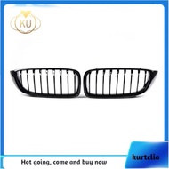 Front Pair Kidney Grille in Glossy Black for      F32 F33 F36 F82 F83 2014-2020