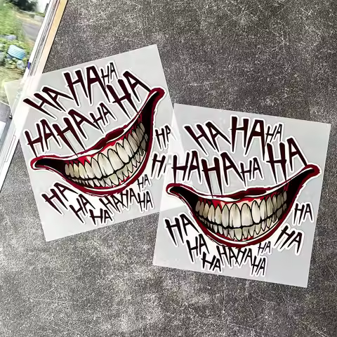 HAHAHA Joker Laughs JDM Reflective Car Motorcycle Scooter Body Window Windshield Skateboard Laptop T