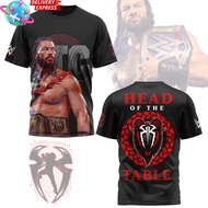 2025 Mens Roman Reigns OTC  T Shirt Wrestling Roman Reigns OTC Tshirt Vintage Gym Cotton Tee Tops