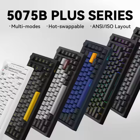 Akko 5075B Plus ANSI/ISO 75% Mechanical Gaming Keyboard 3/5 Pin Hot Swap Three-Modes RGB 2.4GHz Wire