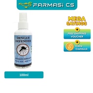 Dengue Defender Mosquito Repellent Spray 100ml EXP:05/2026 [Natural Ingredients, Non-greasy, Eco fri