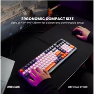 Itstore Rexus K98M / K98-M V2 Battlefire Retro Wired Gaming Keyboard with Knob 1 year warranty