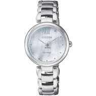 [𝐏𝐎𝐖𝐄𝐑𝐌𝐀𝐓𝐈𝐂] Citizen Eco-Drive EM0530-81D EM0530 Analog Solar Silver Stainless Steel Women Watch