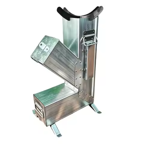 Rocket Stove Foldable Legs Detachable Pull-Out Ash Container Wood Burning Rocket Stove For Outdoor C