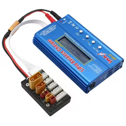 XT30 XT60 XT90 JST T Connector Lipo Battery Multi Charger 2-6S Parallel Charging Board for Imax B6 B