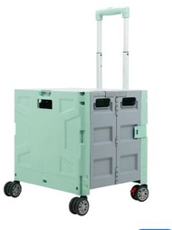 4輪萬向輪綠色 買菜車 買餸車 購物車 車尾箱必備摺疊車 摺疊便攜手拉車 萬用折疊 輕便拉桿車 寵物手推車 野餐車 慳位工具車 手推車 露營車 野外餐車 燒烤車