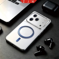 Case For iphone 17 PRO phone case Newly designed circular horizontal magnetic suction ring shockproo
