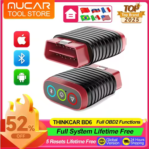 Thinkcar BD6 OBD2 Scanner Full System Diagnostic Tool 5 Reset Lifetime Free Wireless Car Code Reader