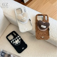 Plush Love Bracket Atmosphere Magnetic Type Suitable For iPhone 17 16 15 14 13 Pro Max i15 i16 i17 P