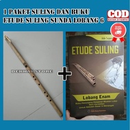 (KUALITAS PREMIUM ORIGINAL) SULING SERULING BAMBU SUNDA LUBANG 6 + 1