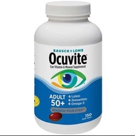 **買滿HK$300包送貨**Bausch &amp; Lomb Ocuvite Eye Vitamin &amp; Mineral Supplement 美國博士倫 護眼維他命 (50歲或以上) 150粒軟膠囊 324208465714