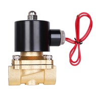 Injap Solenoid Elektrik 2W 1/4"; 3/8"; 1/2"; 3/4"; 1"; Pneumatik Biasanya Tertutup untuk Air Minyak 