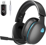 Gtheos 2.4GHz Wireless Gaming Headset for PS5, PS4 Fortnite & Call of Duty/FPS Gamers, PC, Nintendo