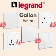 WHITE - Legrand Galion Switches 13A 15A Switch Socket Multi Socket 1Gang 2Gang 3Gang 4Gang 1Way 2Way