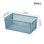 ตะกร้าพลาสติก ตะกร้าเก็บของมินิมอล storage box สำหรับห้องครัว สำหรับเก็บของกิน ของใช้เก็บของในตู้เย็น 1ใบ มี 2ขนาดให้เลือก Simplemall