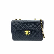 Chanel 黑色 貝嫂 34 中古 3開 肩背包