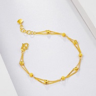 916 Gold simple transfer bead bracelet women's new Vietnam gold lucky Bead Bracelet 916 Gold bracelet