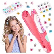 Hair Gem Stamper Kit for Girls, Bling Hair Jewels with Sparkling Diamonds, Fun Hair Styling Tool & C
