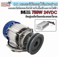 MTEC มอเตอร์บัสเลส ติดมู่เล่ DC24V 750W (ทดเกียร์) พร้อมกล่องคอนโทรล สำหรับปั๊มชัก