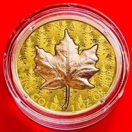 高價回收：2025年加拿大楓葉超高浮雕鍍玫瑰金精鑄金幣1盎司Gold MapleLeaf-PureGoldUltra-High Relief Coin (2025) GOLD 2025 MINTAGE