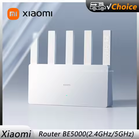 Original Xiaomi Router BE5000 WiFi 7 2.5G 5011Mbps Network Port 512MB Memory 2.4/5GHz Dual Broadband