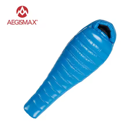 AEGISMAX G1-G5 95% White Goose Down Mummy Camping Sleeping Bags Winter Ultralight Baffle Design Spli