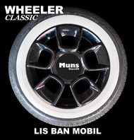 Lis Ban Mobil Klasik White Wall Ban Mobil Velg Ring 16 WHEELER Classic Car