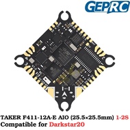 GEPRC TAKER F411-12A-E AIO 1-2S F411 FC 12A 4in1 ESC  (25.5×25.5mm) for Darkstar20 FPV Racing Drone 