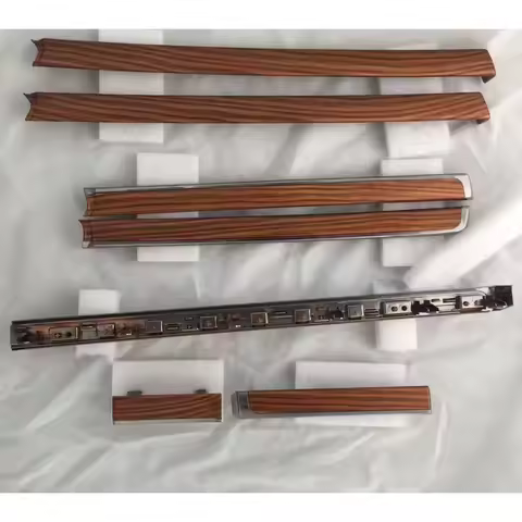 For Toyota Land Cruiser Sahara FJ200 V8 2008-2016 ABS accessories plated Peach wood interior trim In