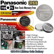 Panasonic CR1616 Lithium Battery Coin 1616 Battery For Automotive Car Remote Battery ,Watches, Medic
