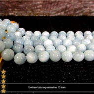 Butiran / Manik Batu Kristal Aquamarine 10 mm