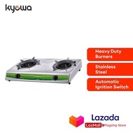 Kyowa Gas Stove KW-3558 | Heavy Duty Double Burner Stainless Steel Gas Stove KW3558