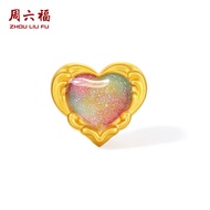 ZHOU LIU FU 周六福 สร้อยข้อมือทองคำ 99% 24K Fairy Tale Train Collection DIY Bracelet for Women Wear Acc