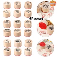 INTOO 6pcs/set Blessing Greeting Words Stationery Fashion Thank You Happy Birthday Painting Daily Pl