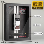 โมเดลรถอะลูมิเนียมอีเอ็มเอ๘๖ Toyota AE86 ของเล่นจำลองสำหรับเด็กผู้ชาย ของตกแต่งห้องนั่งเล่น ของเล่นโ