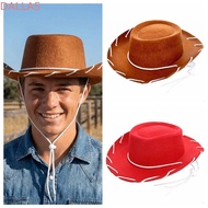 DALLAS Western Cowboy Hat, Felt Solid Color Jazz Hat, Casual Wide Brim Ethnic Style Sunscreen Cowgir