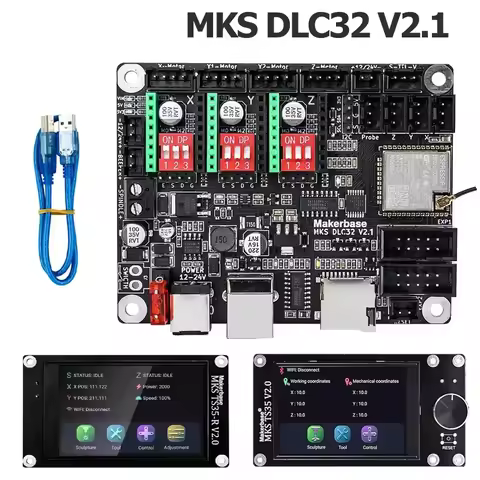 MKS DLC32 V2.1 Offline Controller Board 32bits ESP32 WIFI GRBL Motherboard For Laser Engraving Machi