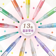 PUFFOCATˇ Japan zebra ZEBRA ZEBRA Starry Sky Pearlescent KIRARICH Shiny Highlighter Handbook Marker 