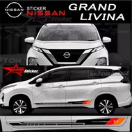 Sticker mobil nissal grand livina stiker list minimalist mobil grand livina keren tahan lama
