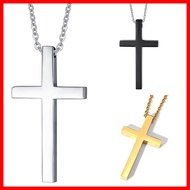 < 316 Shop > Today [F449/F430] (High-Quality Titanium Steel Necklace-Plain Polished Cross Necklace M