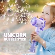 Light Bubble Wand Children Unicorn Automatic Bubble Machine Handheld Bubble Machine Bubble Wand New 