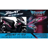 honda Beat fi v2 Sticker Decals